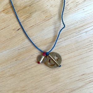 Brass & Silk Necklace